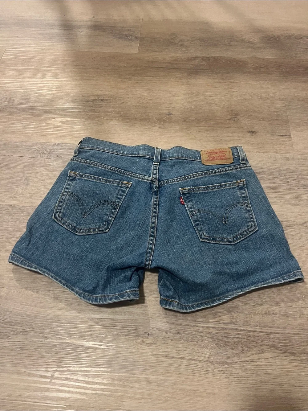 Vintage Style Denim Women’s Shorts - Blue